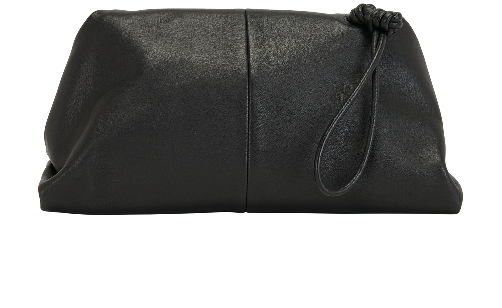 Trine Clutch, &pound;395, Handbags, Black, Leather, Back view